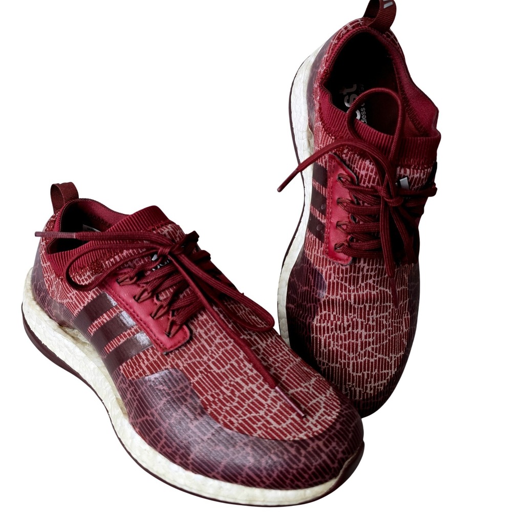 Adidas Womens Size 7 Pureboost Golf Shoes Maroon Red Spikeless‎ Sneakers AC8531